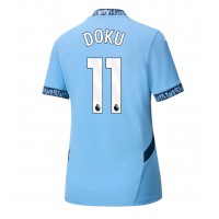 Dámy Fotbalový dres Manchester City Jeremy Doku #11 2024-25 Domácí Krátký Rukáv